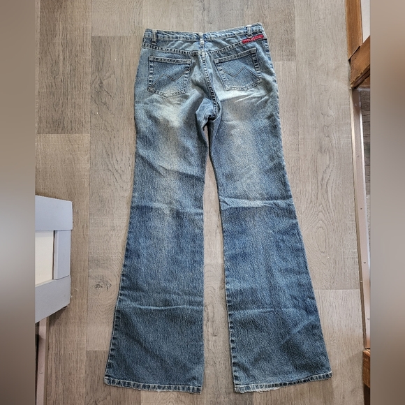 Nitro Stretch Jeans, circa 2003, y2k era, size 1, extra long, waist 26 - Picture 3 of 8